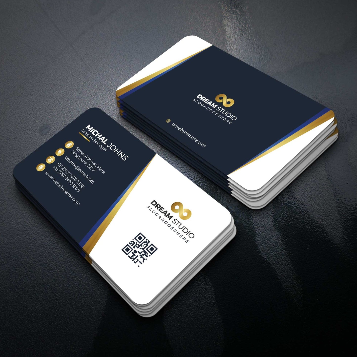 Suede Rounded Corner Matte/Dull Finish Business Cards
