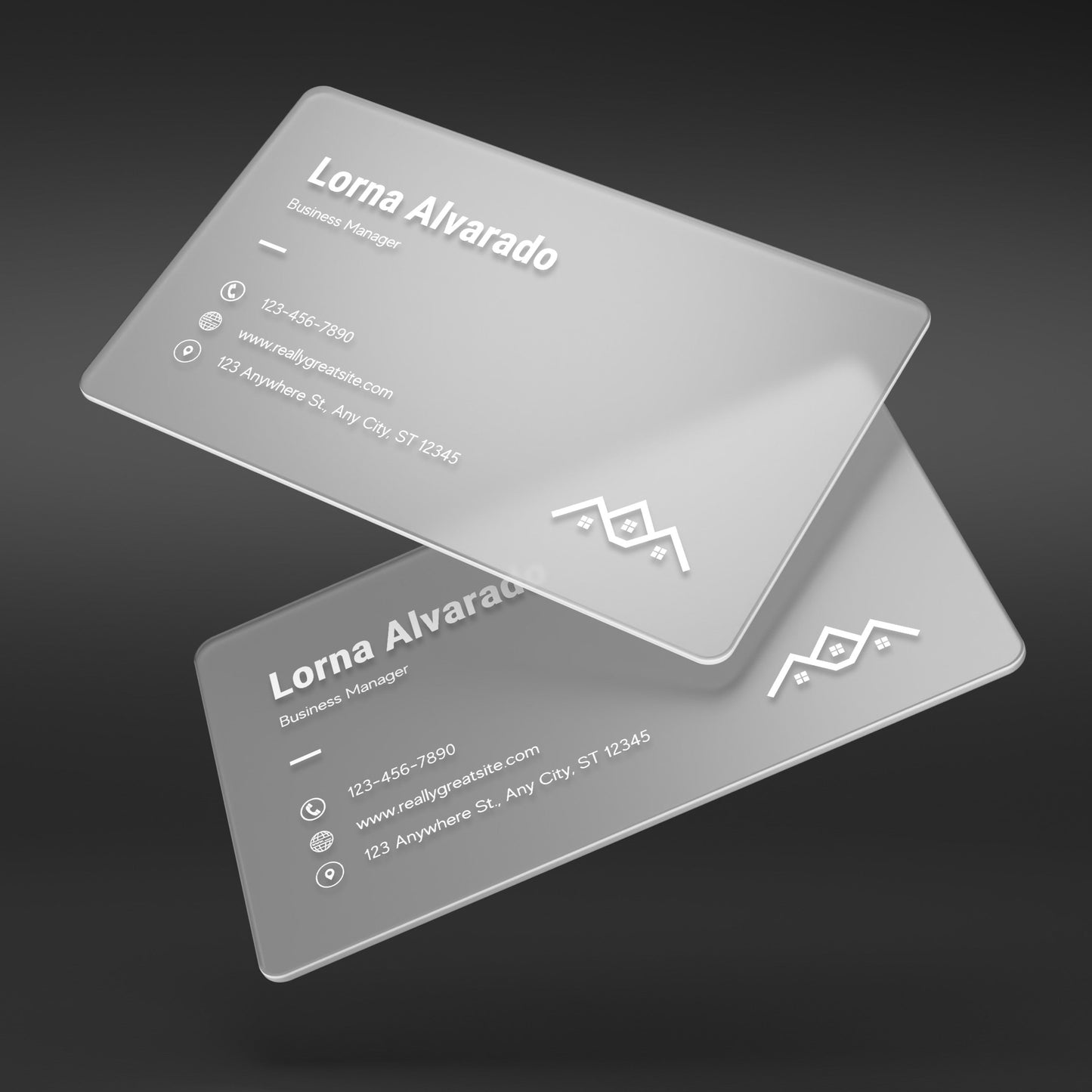 Clear Plastic Business Card