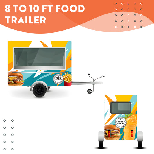 8 to 10 ft Food Trailer